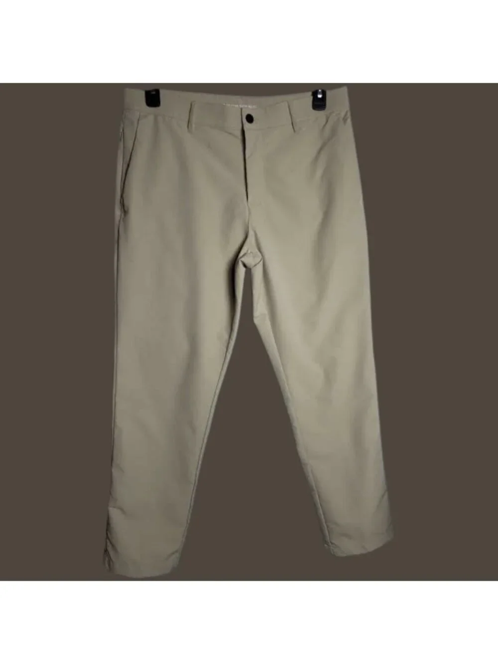 Banana Republic Mens Chino Classic Flat Front Pants Beige 34/29